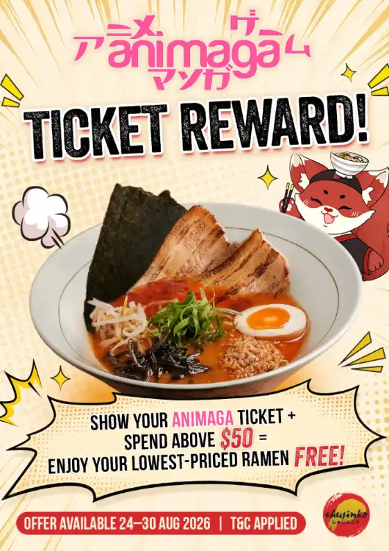 Shujinko Animaga Food Offer In Melbourne